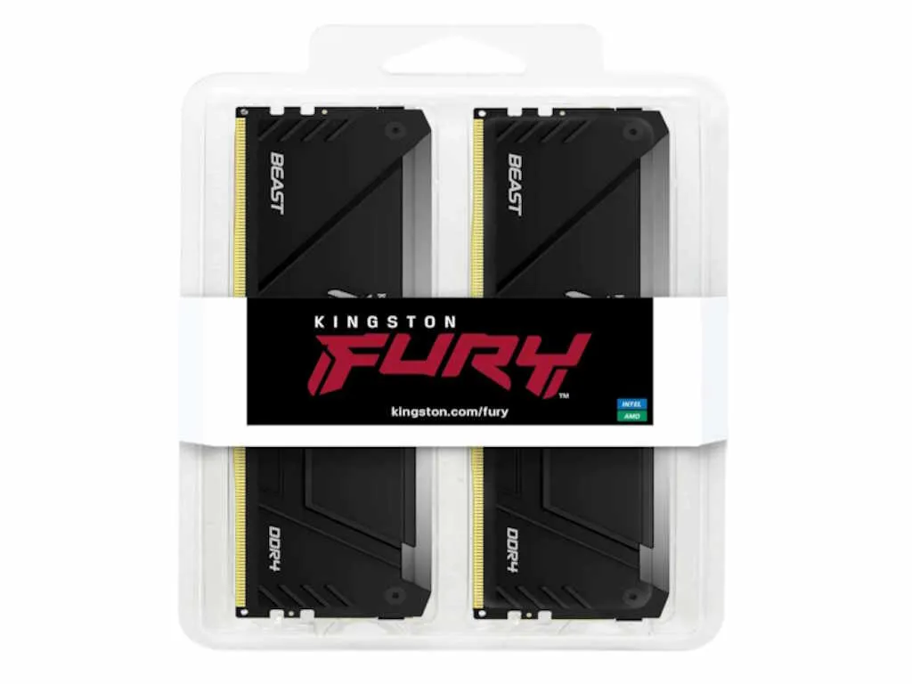 Kingston Memorija KINGSTON 32GB(2x16GB)/DIMM/DDR4/3200MHz/CL16/FURY Beast Slika 5